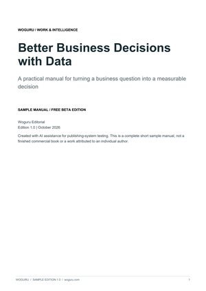 Page 1 of Better Business Decisions with Data