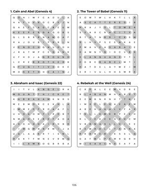 Page 106 of Jumbo Print Bible Word Search for Seniors