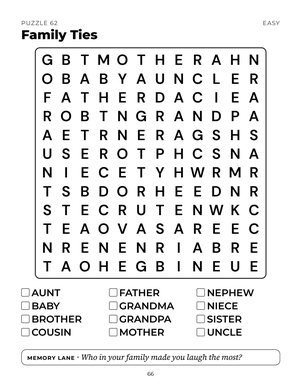 Page 66 of Jumbo Print Word Search for Seniors