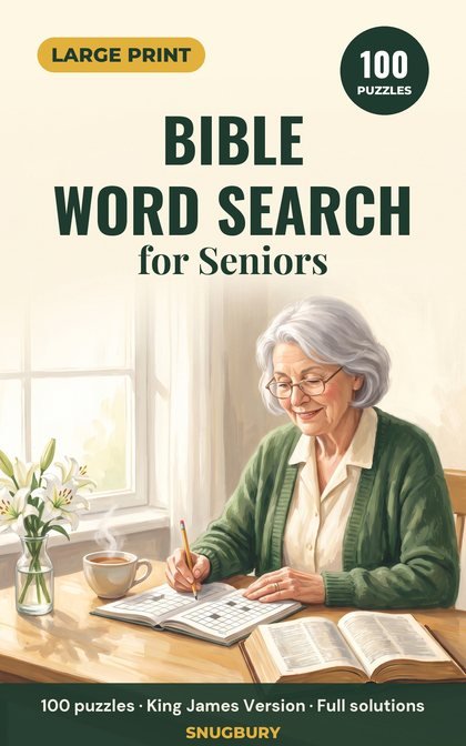 Cover of Large Print Bible Word Search for Seniors