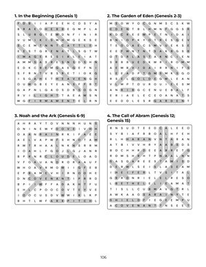 Page 106 of Large Print Bible Word Search for Seniors