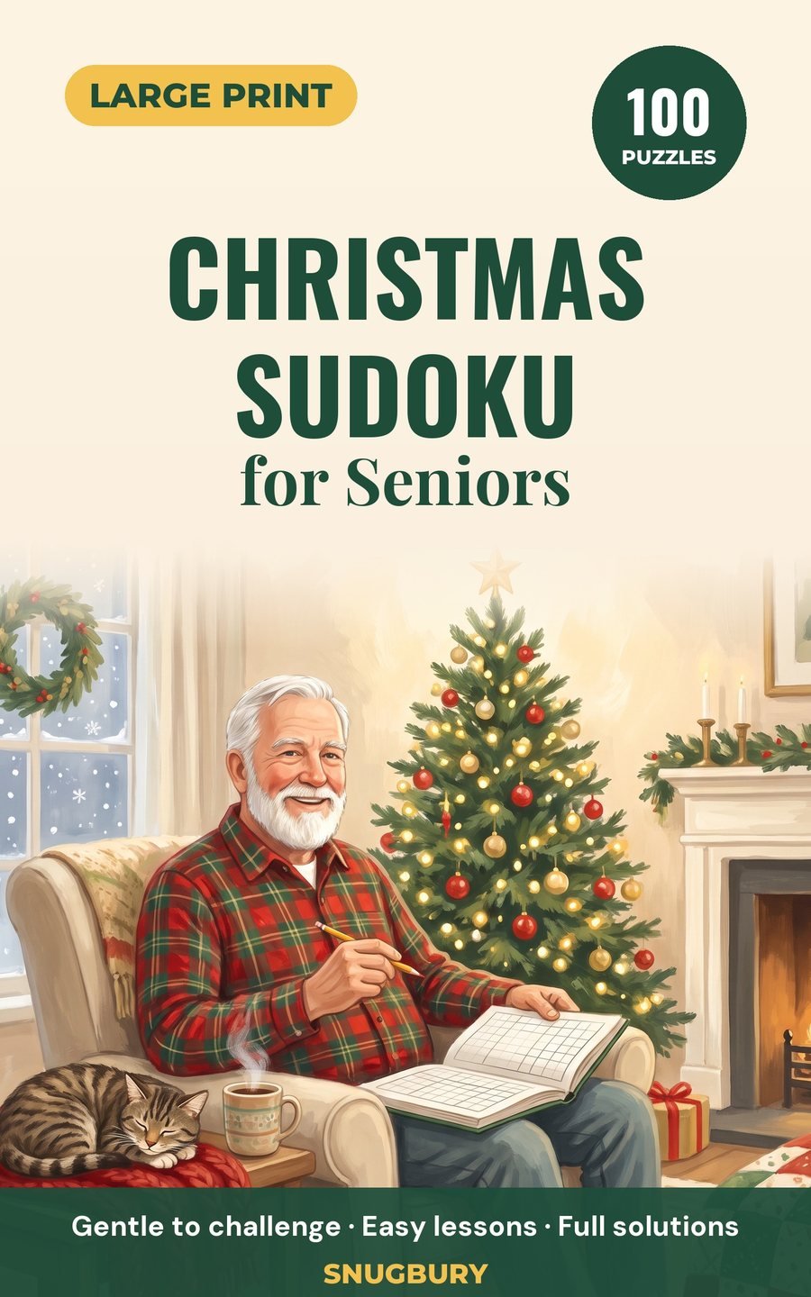 Cover of Large Print Christmas Sudoku for Seniors