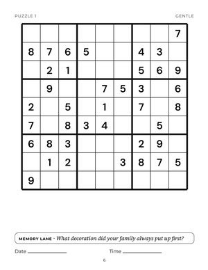 Page 6 of Large Print Christmas Sudoku for Seniors