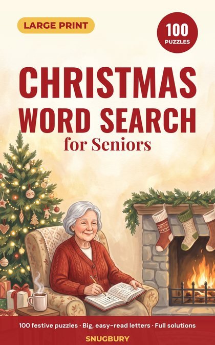 Cover of Large Print Christmas Word Search for Seniors