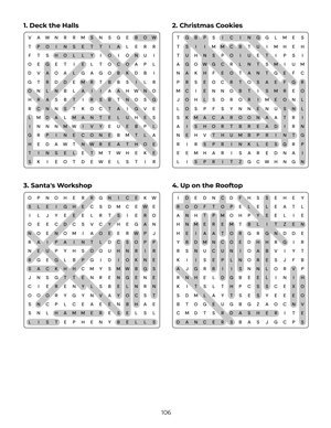 Page 106 of Large Print Christmas Word Search for Seniors