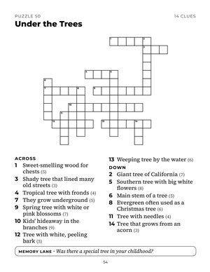 Page 54 of Large Print Easy Crosswords for Seniors
