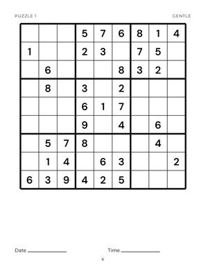 Page 6 of Large Print Sudoku for Seniors