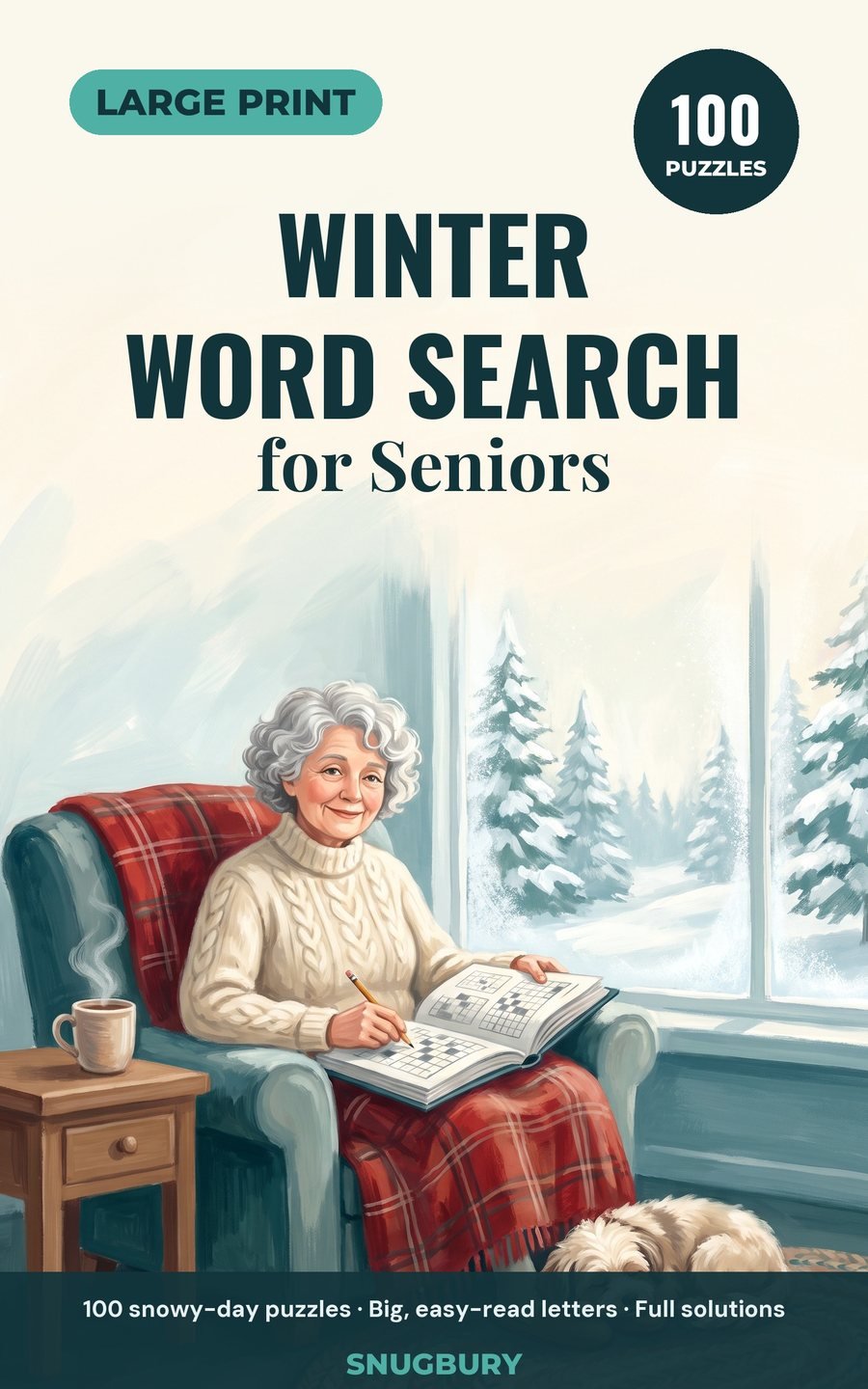 Cover of Large Print Winter Word Search for Seniors