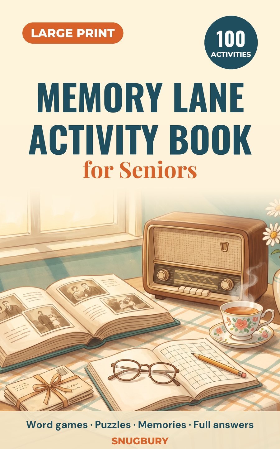 Cover of Memory Lane Activity Book for Seniors