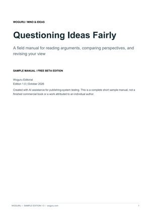 Page 1 of Questioning Ideas Fairly