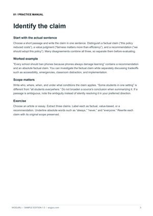 Page 3 of Questioning Ideas Fairly