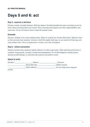 Page 6 of A Seven-Day Reflection Practice