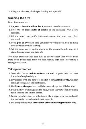 Page 37 of The Backyard Beekeeping Timeline