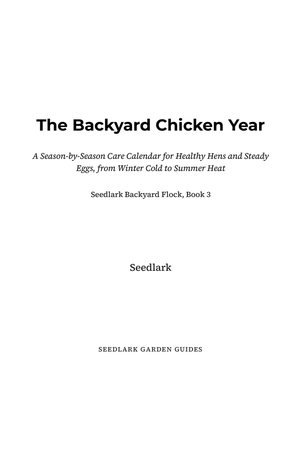 Page 1 of The Backyard Chicken Year
