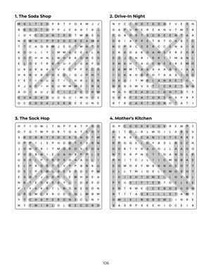 Page 106 of The Good Old Days Large Print Word Search for Seniors