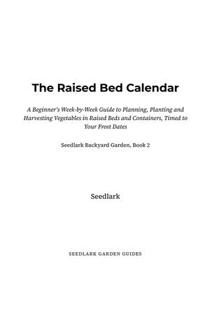 Page 1 of The Raised Bed Calendar