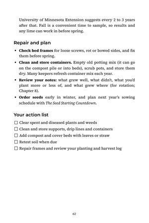 Page 62 of The Raised Bed Calendar
