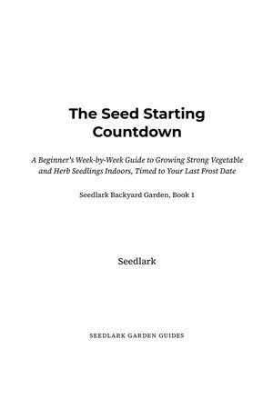 Page 1 of The Seed Starting Countdown